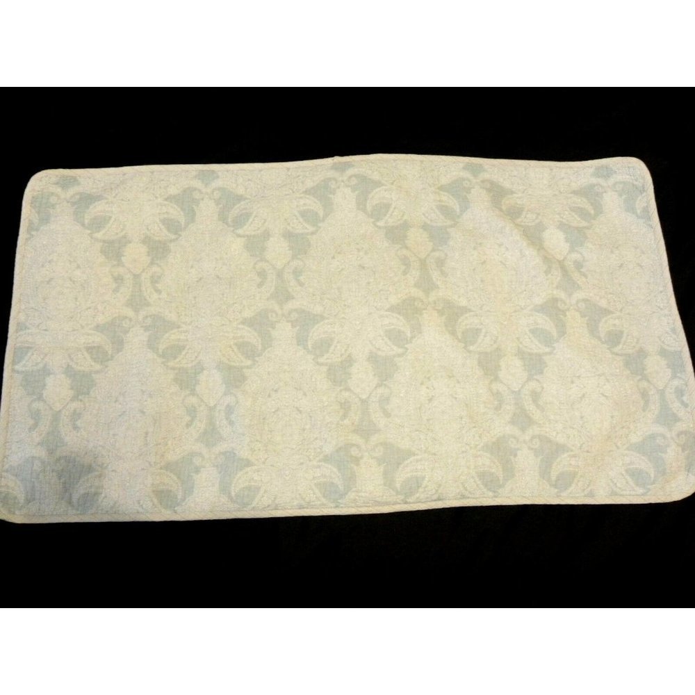 Tommy Bahama King Pillow Sham Pair Medallion Scroll Paisley White Scroll Floral